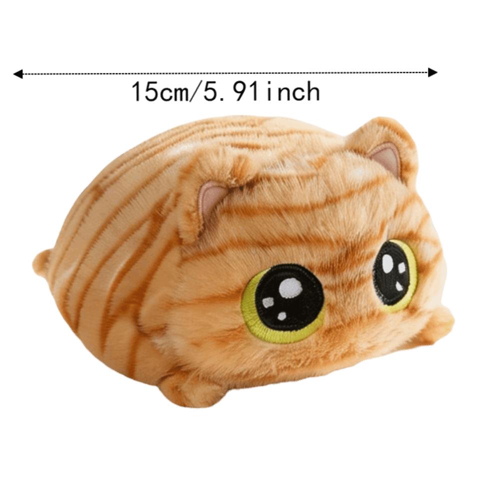 Fluffy Soft Big Eyes Cat Plush Doll Round Stuffed Animals Cat Round Plush Toys Home Decoration
