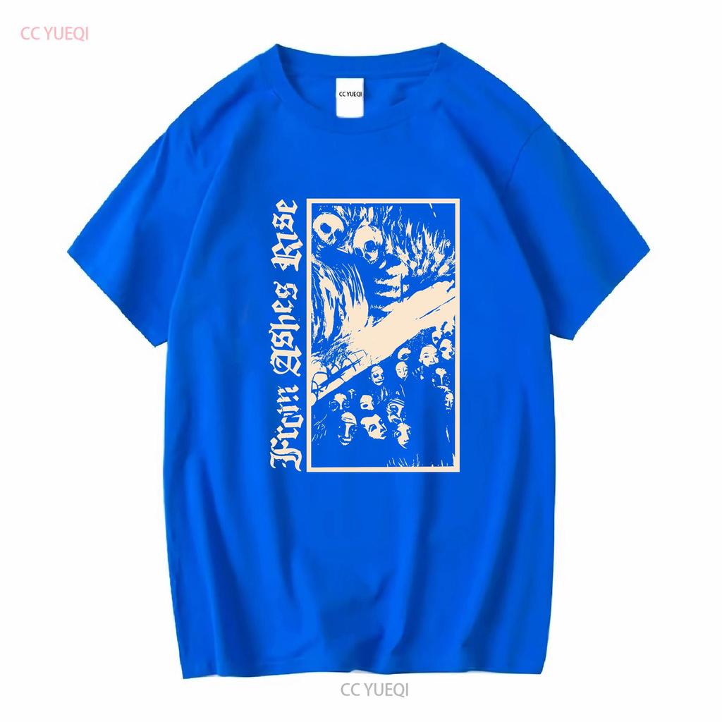 From Ashes Rise band T Shirt Full Size S to 5XL 1L288 long or short sleeves vintage Washed Unisex streetwear Stylish Stretched