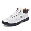 Stivali in Pelle Cuciti a Mano Scarpe in Pelle Scamosciata Stivaletti da Uomo Per Uomo Scarpe Casual Taglia Grande Scarpe da Lavoro