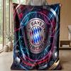 Bayern Munich Theme Blanket Soft Flannel Blanket Plush Throw Blanket Cozy Sofa Bed Blanket for Home Decor