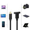 SinLoon USB Male To Female Extension Data Cable with Panel Mount Screw 30cm 3.1 Type-C Holes,