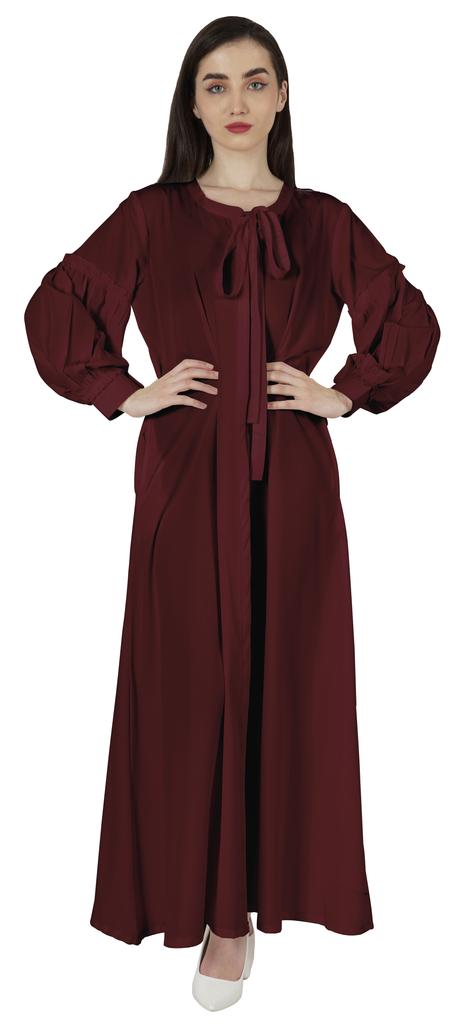 Bimba Women's  Abaya  Islamic Prayer Dress With  Hijab Scarf  Cuff On Sleeve  Muslim
