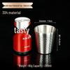 Korean Industrial Style 304 Stainless Steel Double-Walled Gold Beer Mug and Tea Cup