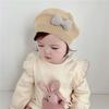 Children'S Beret Baby Hat Cute And Super Cute Autumn And Winter Girl'S Stylish Korean Style Princess Knitted Wool Painter'S Hat