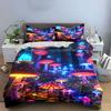 Glowing Fantasy Mushroom Design Bedding Duvet Cover Set Duvet Cover Pillowcases (1 * Duvet Cover 2 * Pillowcases, without duvet insert)