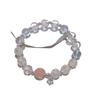 Star bracelet female ins niche design new high-end ice-through peach blossom crystal bracelet girlfriend