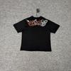 Unisex Loose Fit Cotton T-Shirt With Embroidered Dragon Motif Round Neck Short Sleeve Casual Top