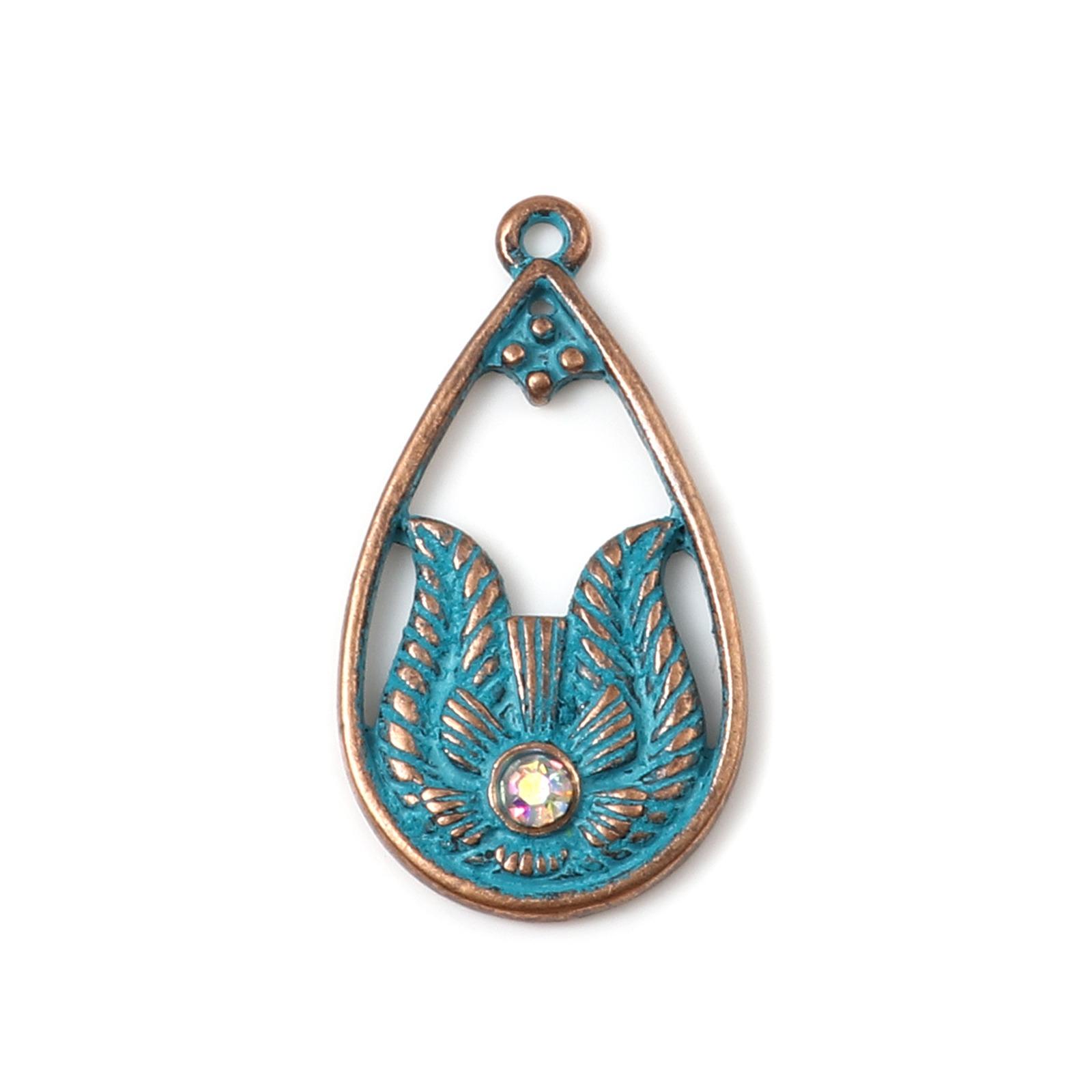 

5PCs Vintage Leaf Style Charms Pendant Classic Distressed Flower Cloud Charms For Earrings Necklace DIY Jewelry Making