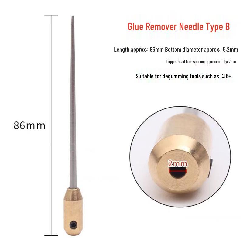 OCA Glue Remover Tapered Steel Needle Set - 9cm Coarse & Fine Needle for Glue Rolling Machine