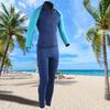 2mm Adult Two Piece Wetsuit Keep Warm Accessory for Diving Snorkeling Surfing(Navy(M) )