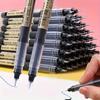 50pcs Quick-Dry 0.5mm Fine Tip Rollerball Pens, Lightweight Plastic Visible Ink Writing Pens, Suitable for School and Office