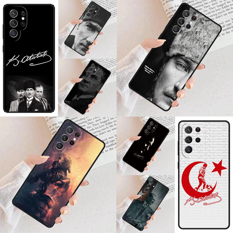 Turkey Mustafa Kemal Ataturk Cell Phone Case for Samsung Galaxy S26 Ultra S25 S24 S23 S22 S21 S20 Note10 Cover