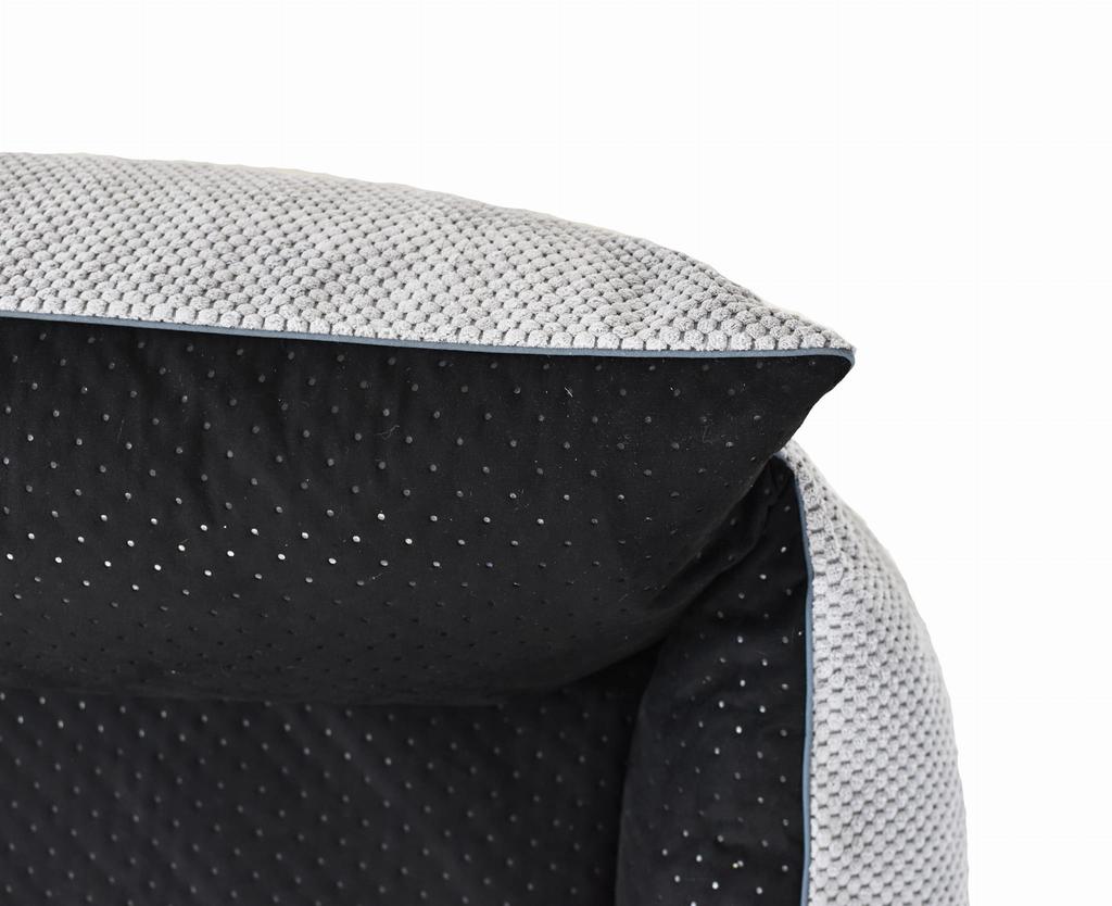 Rocky Orthopedic Bed Black - 97Cm X 86Cm