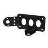 Motorcycle Tail License Plate Bracket Side Mount Adjustable Slotted Aluminum Plate Bracket for Clean Custom Rear End Layout Projects