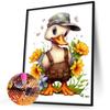 2pcs 5D DIY Full Round Drill Diamond Painting Duck In a Hat Kit Decor 30x40cm