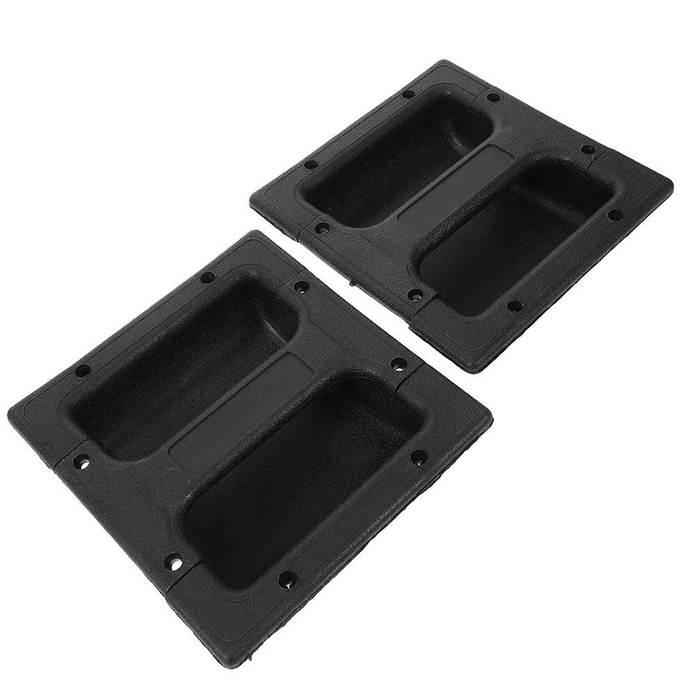 4 Stück Schwarzer versenkter Lautsprechergriff 148x140mm Gitarrenverstärkergriff für tragbare Lautsprecherbox
