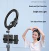 Dual Phone Live Streaming Tripod with Multi-Angle Stand & Fill Light for Outdoor Broadcasting