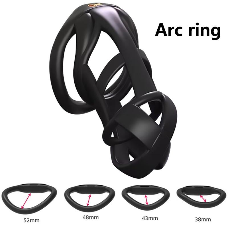 Male Penis Chastity Cage Set Mini Small Long Bird Chastity Cage With 4 Cock Rings Penis Lock Bondage Slave Man Sex Toy