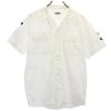 CALEE Short Sleeve Open Collar Shirt M White Men's Used
