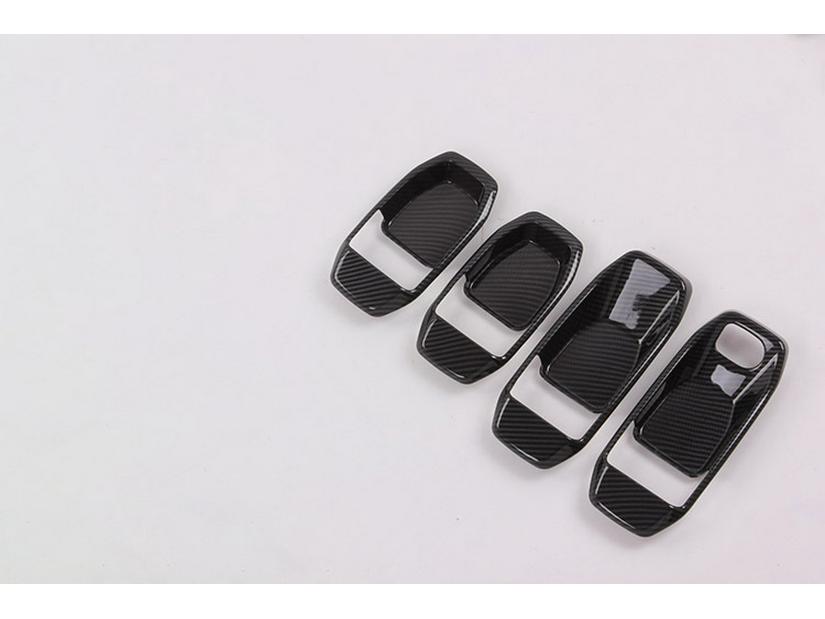 2019 Wrangler Carbon Fiber Interior Door Handle Frame Decor