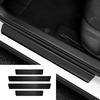 4Pcs5Pcs Set Carbon Fibre Threshold Protection Strip Universal Anti-Scratch And Anti-Collision Door Decorative Strip Sticker