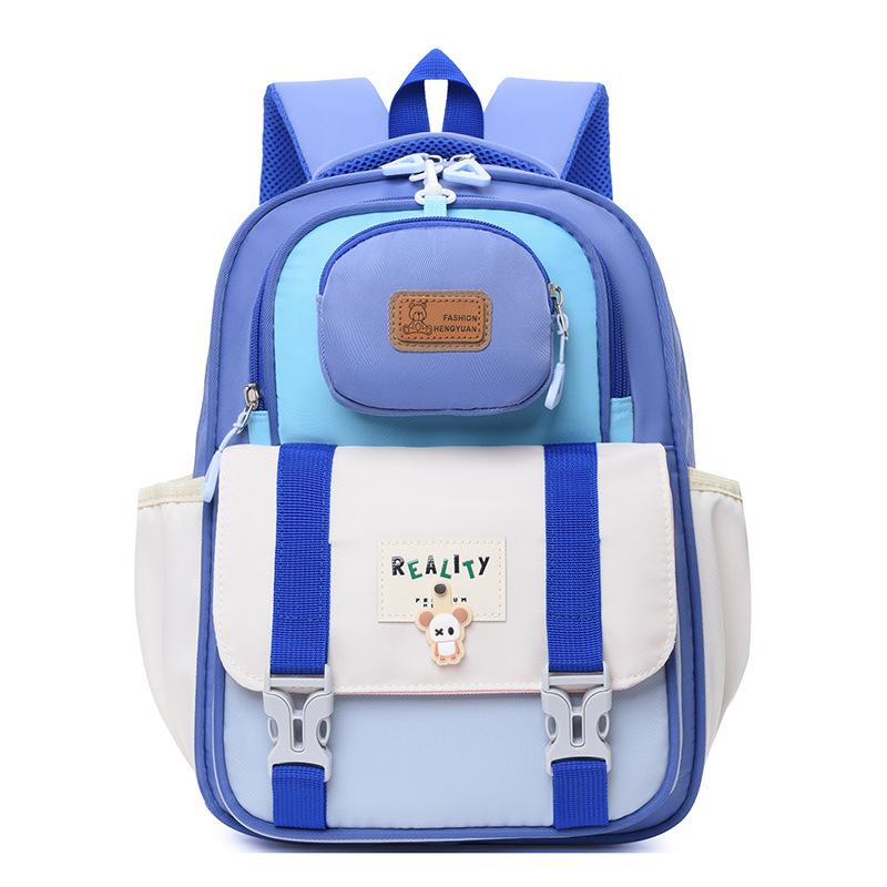 School Bag Cartoon Breathable Nylon Children's Backpack First Grade Burden Reduction Student Backpack