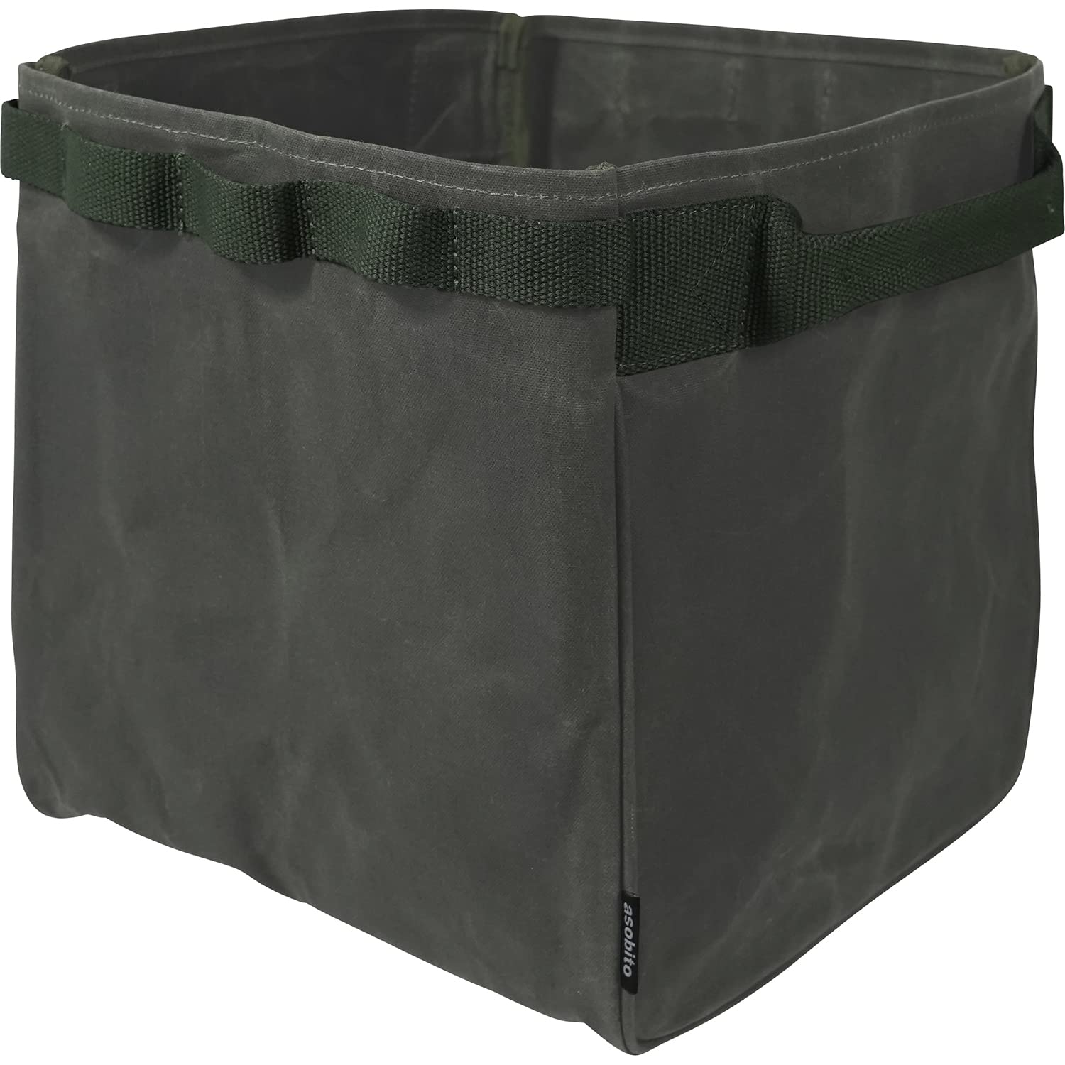 

asobito Открытый контейнер Оливковый Ящик для хранения Сумка для хранения Сумка для дров Водонепроницаемый Натуральный материал Хлопковый холст Аутентичный Мягкий контейнер Отдых на природе Кемпинг оливковый