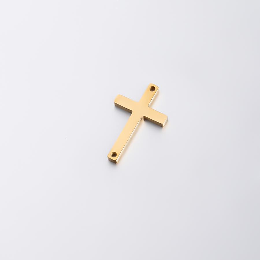 Semitree 5 Stück/Los Edelstahl Kreuz Armband Verbinder Halskette Anhänger DIY Schmuckherstellung Handgefertigte Accessoires