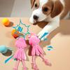 Brinquedo de Morder para Cachorro Simulação de Polvo Modelagem Sonoro Pelúcia Filhote de Cachorro Resistente à Mordida Brinquedo Interativo para Cachorro Acessórios