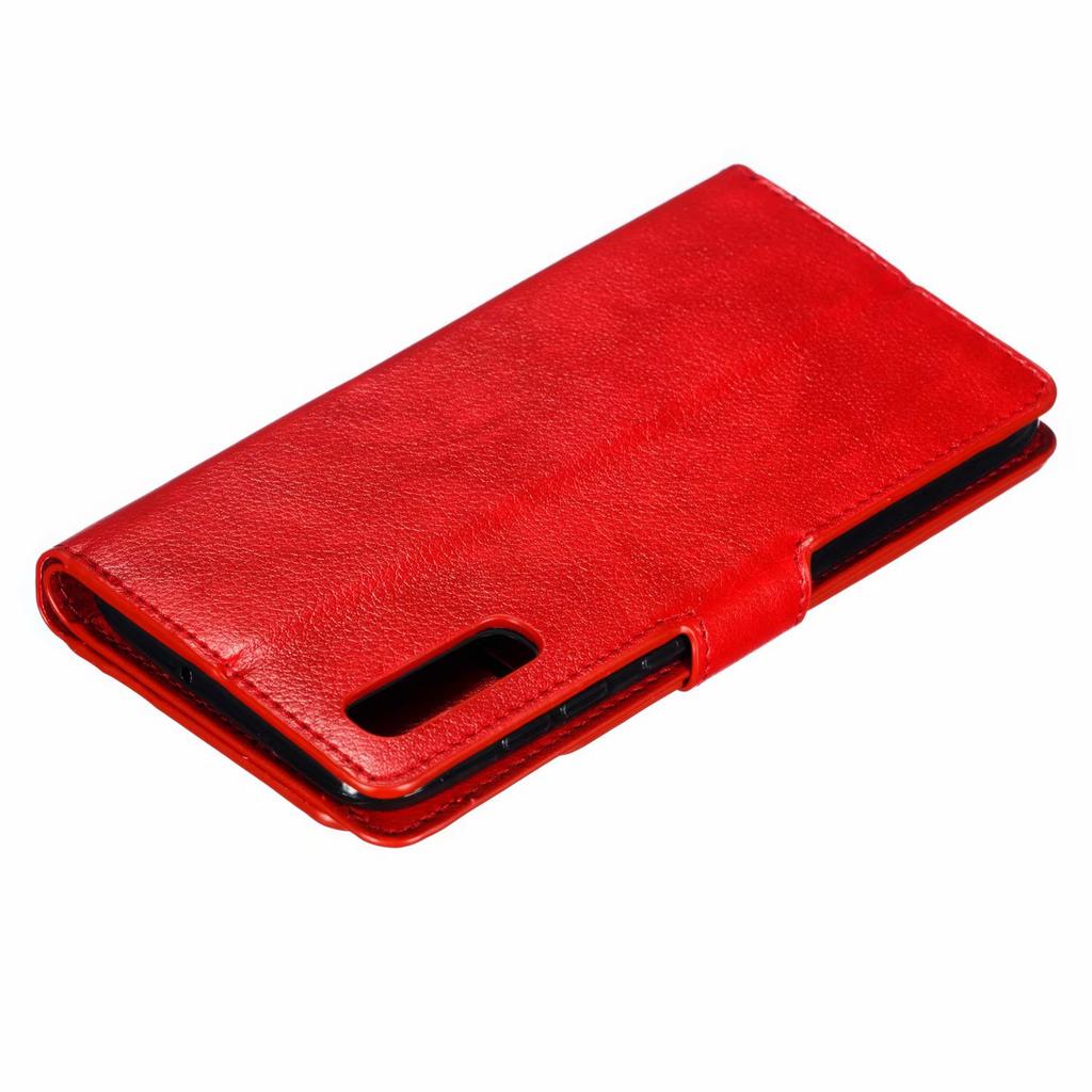 Suitable for Samsung A70 Crazy Horse Pattern Leather Case S10 Nine Card Photo Frame Card Wallet Holder Multifunctional A50 Shell