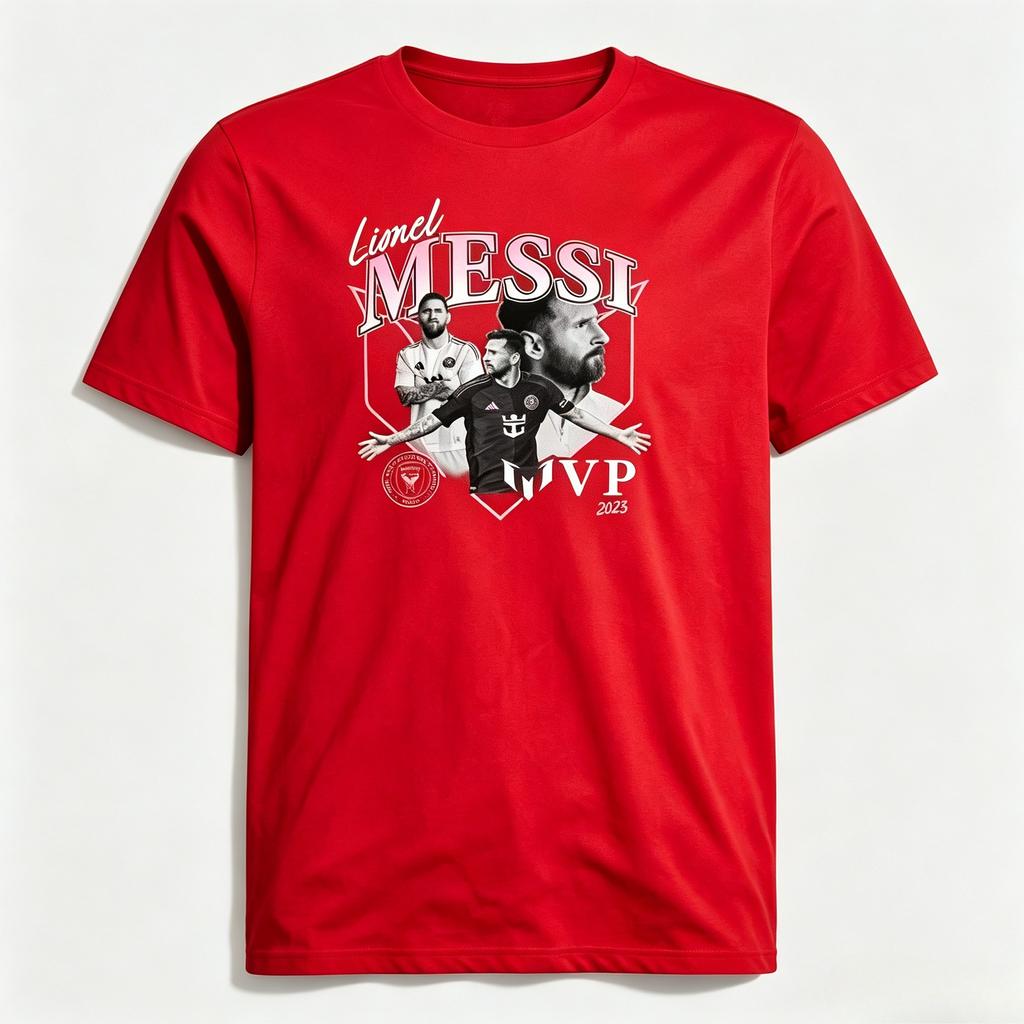 Icon Messi Jersey Graphic Shirt Breathable Cotton Short Sleeve Retro Sports Print Nice Fan Gift For Unisex Unisex