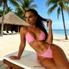Állítható nyakpántos Európai és Amerikai Stílusú Háromrészes Bikini Fürdőruha Fehérnemű