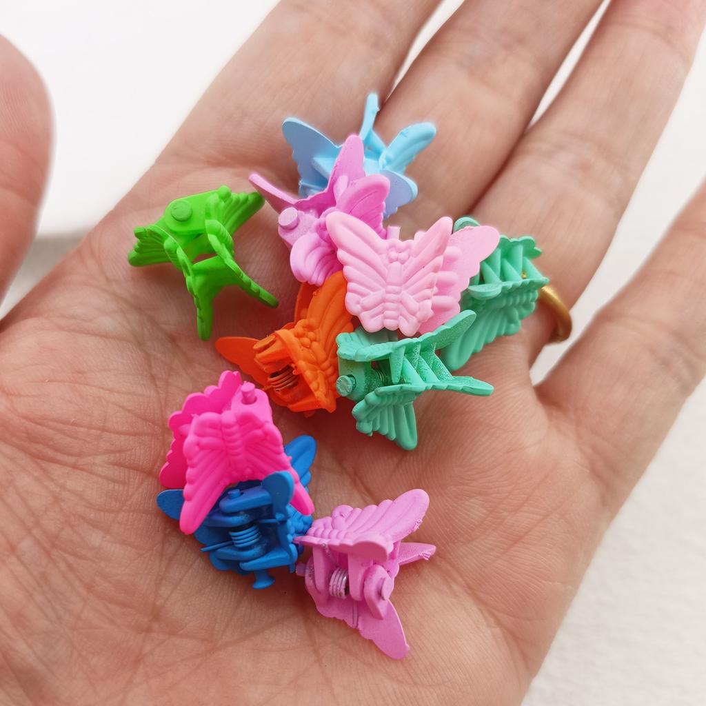10/20/50/100 ks Dívčí Mini Sponky do Vlasů Motýl Roztomilé Bonbónové Barvy Malé Mini Kraby Pro Ozdoby Hlavy Vlasové Doplňky Pro Ženy
