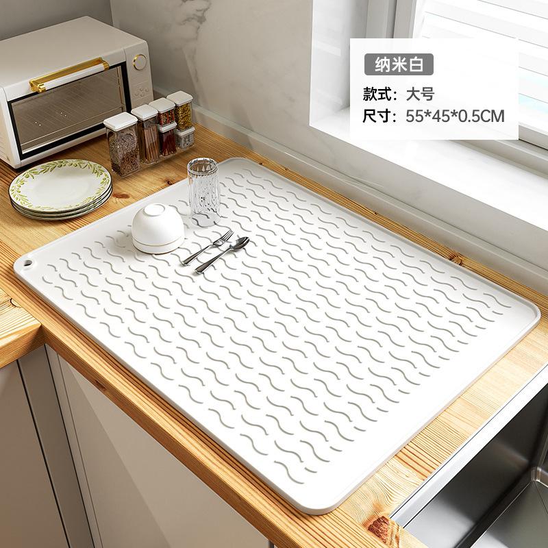 Heat Insulation Pad, Drain Mat, Kitchen Protection, Silicone Pad, Countertop Pad, Cutting Board, Anti-skid Pad, High Temperature Resistant