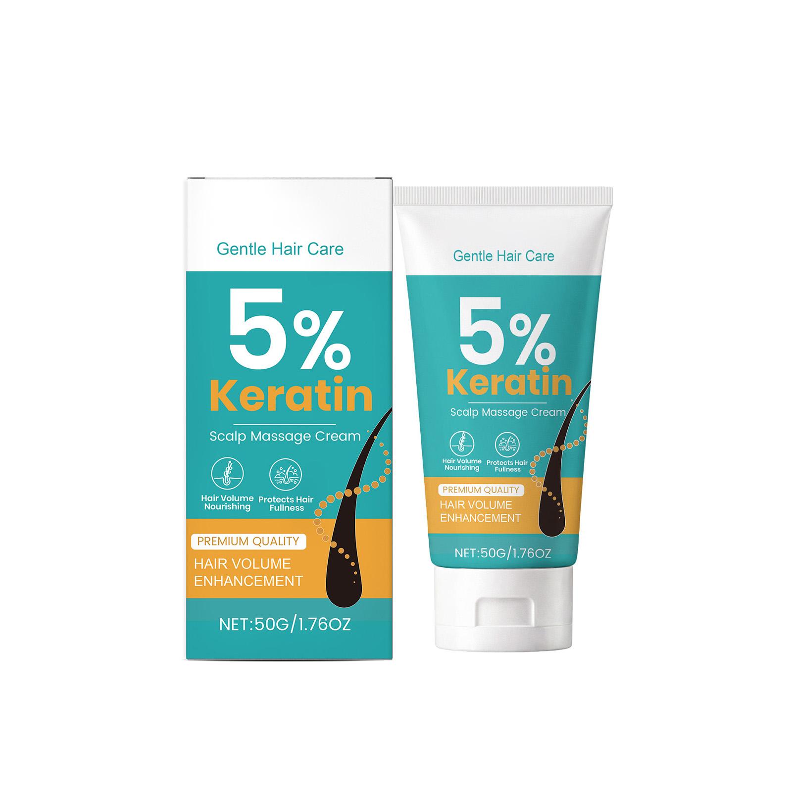 

Keratin Scalp Massage Cream, Nourishing The Scalp, Moisturizing Care Cream білий