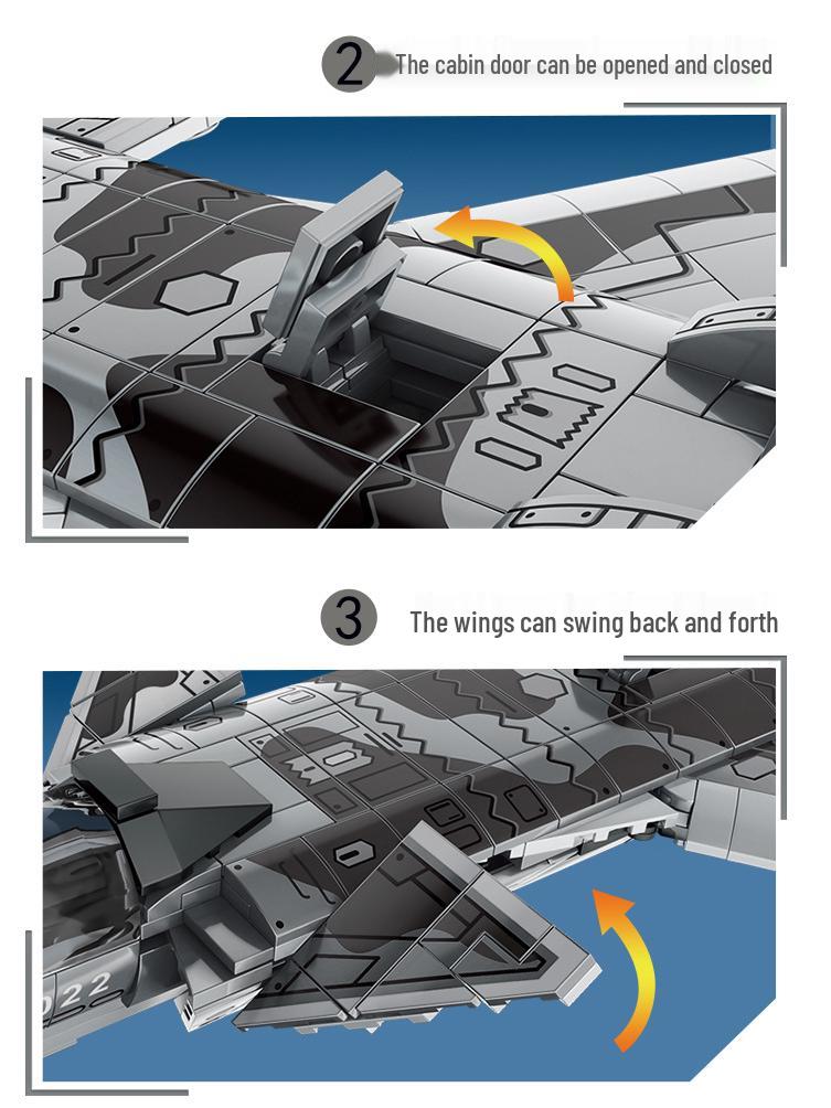 Le Yi J-20 Stealth Fighter Building Blocks Toy Set