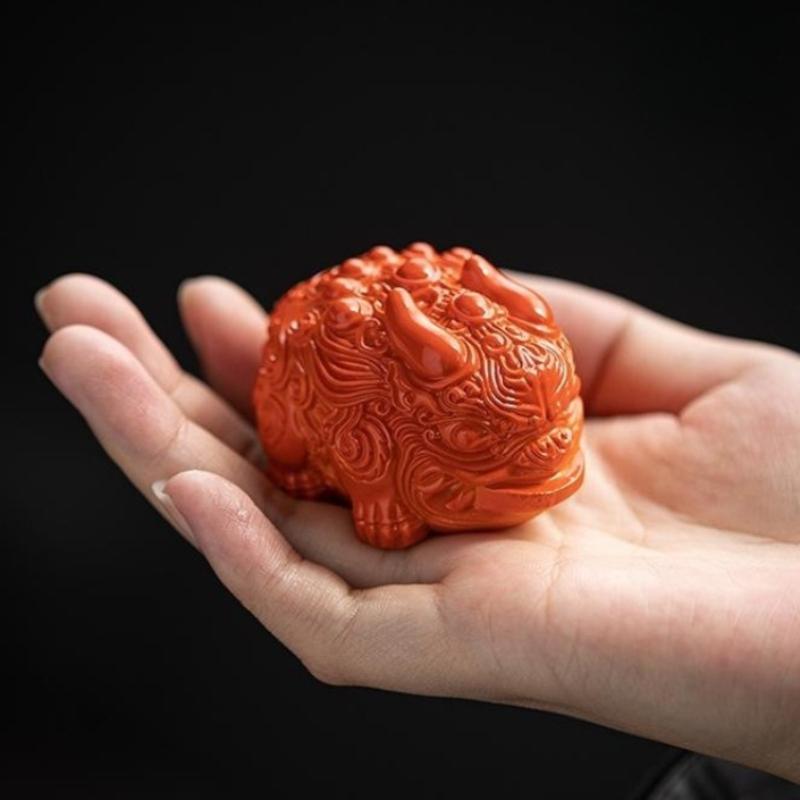 Mini-Tee-Haustier aus Kunstharz mit Farbwechsel, Zhaocai-Tierskulptur, Teetischdekoration, Zen-Tischornamente, exquisites Tee-Zubehör