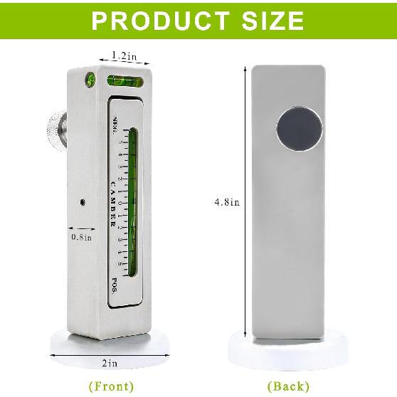 Adjustable Magnetic Gauge Tool, Automotive Camber Caster Strut Wheel Alignment Gauge, Universal Castor Strut Wheel Hub Alignment trument for Car RV