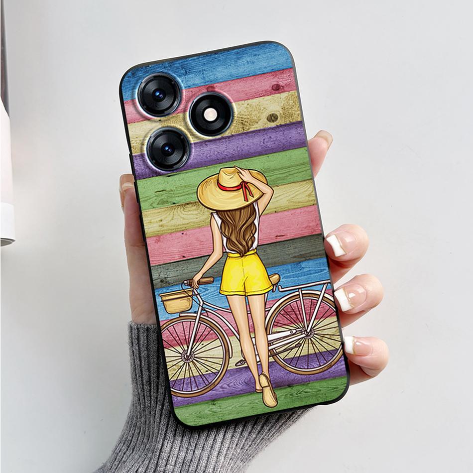 For Tecno Spark 10 Pro Case 2023 Fashion Marble Silicone Black Soft Covers For Tecno Spark 10C Spark10 Pro KI7 KI5q KI5k Bumper