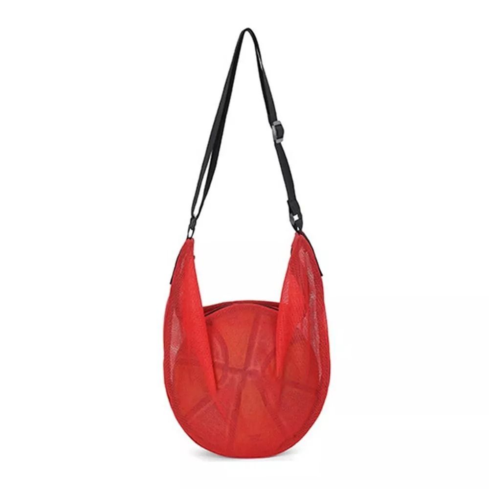 

Adjustable Basketball Bag Portable Storage Ball Bags New Football Storage Backpack красный