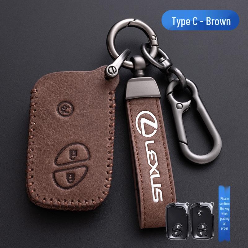 Husă cheie Lexus pentru GS IS ES200 NX RX300 CT200h - Geantă din piele cerată cu ulei