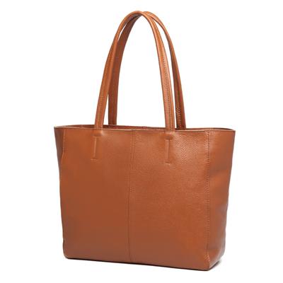 Borsa da donna in vera pelle A4 di alta qualità in pelle di mucca borsa a tote con cerniera borsa da pendolare borsa a tracolla semplice unisex utilizzabile per varie occasioni