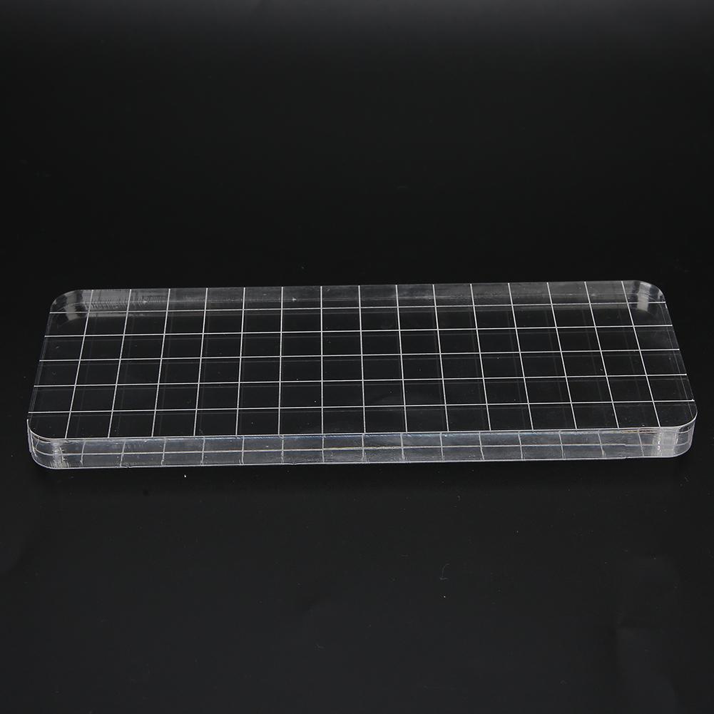 Acrylic Plate Transparent Clay Pottery Sculpture Tool Craft Sealing Accessories 9mm Thickness16x6x0.9cm, Rounded Small