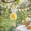 Cute Easter Rabbit Pendant Soft Plush Rabbit Figurine Creative Rabbit Hanging Ornament  Wall Decor