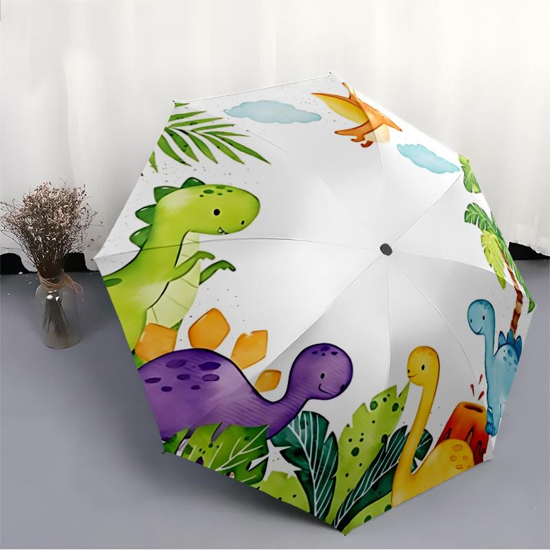 1pc Dinosaur Automatic Open/Close Umbrella, Ideal Fan Gift for Birthday, Christmas, Outdoor Essentials, Trendy Fashion y250828007
