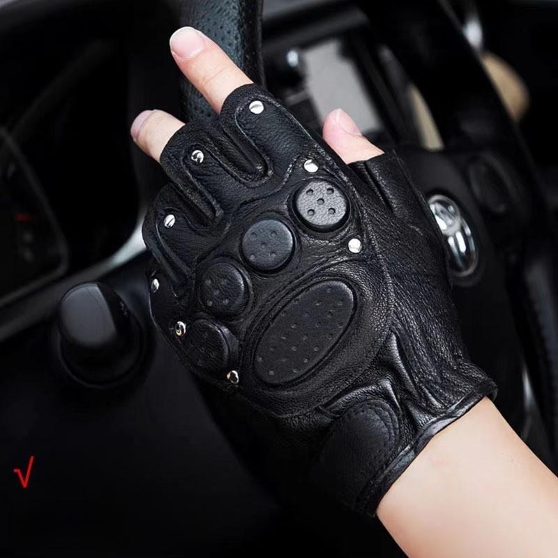 Special Forces Men Leather Half Finger Gloves For Cycling And Tactical Sports