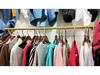 Wall-Mounted Clothing Display Rack for Women's and Children's Wear Stores