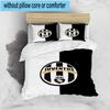 Set Biancheria da Letto Stampato 3 Pezzi Juventus Football Club Chiusura Copripiumino Include 1 Copripiumino & 2 Federe Set Biancheria da Letto Decorazioni per la Casa Regali