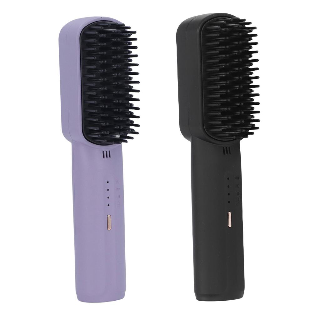 2500mAh Hair Straightener Brush Fast Heating Portable Hair Straightening Comb for Women