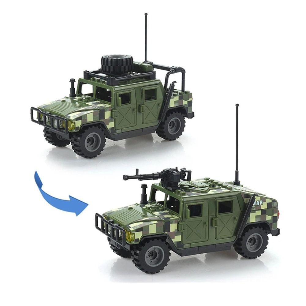 Removable Vehicle Building Blocks Black SWAT Soldiers Figures Vehicle Model toy  Educational Toy армия зеленый